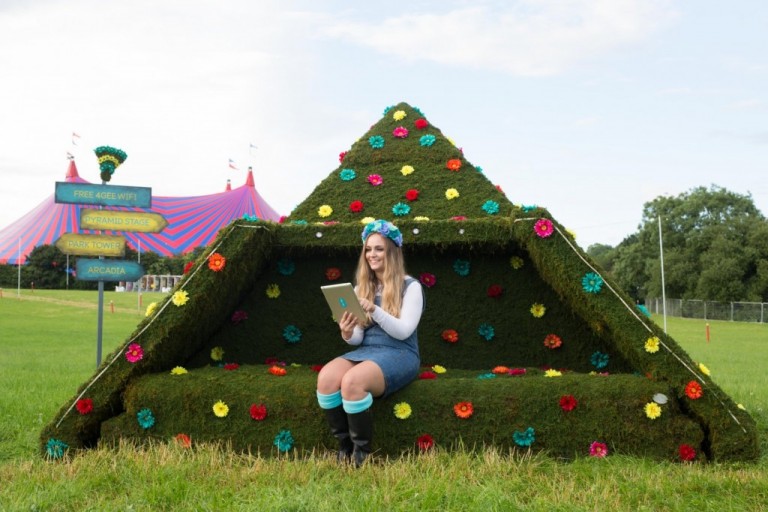Glastonbury Topiary Pyramid Stage